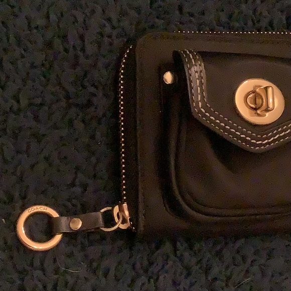 EUC Coach wallet, soft fabric 8 inches bottom length and 4 inches height. - Picture 8 of 8